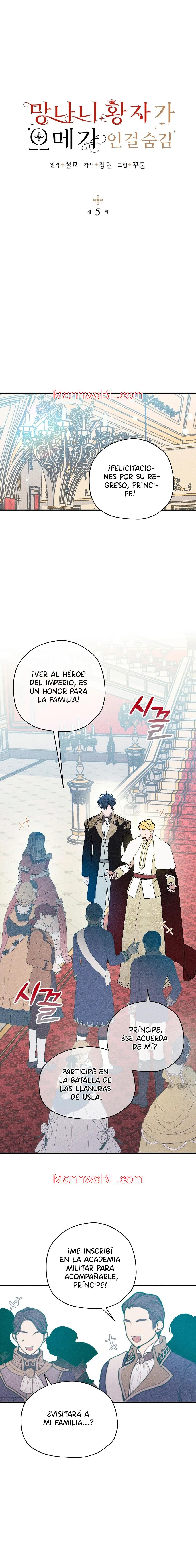 Ocultando que el maldito príncipe es un omega - Capítulo 5 manhwa