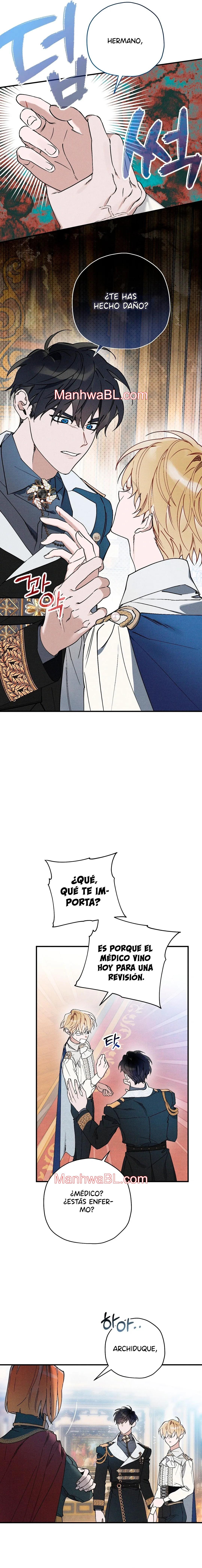 Ocultando que el maldito príncipe es un omega - Capítulo 10 manhwa