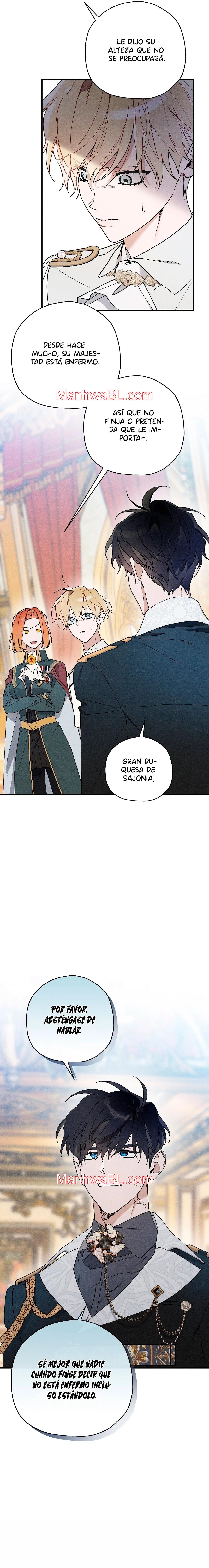 Ocultando que el maldito príncipe es un omega - Capítulo 10 manhwa