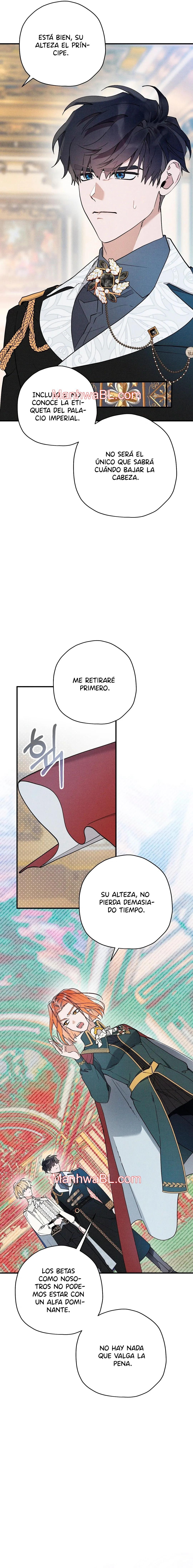 Ocultando que el maldito príncipe es un omega - Capítulo 10 manhwa