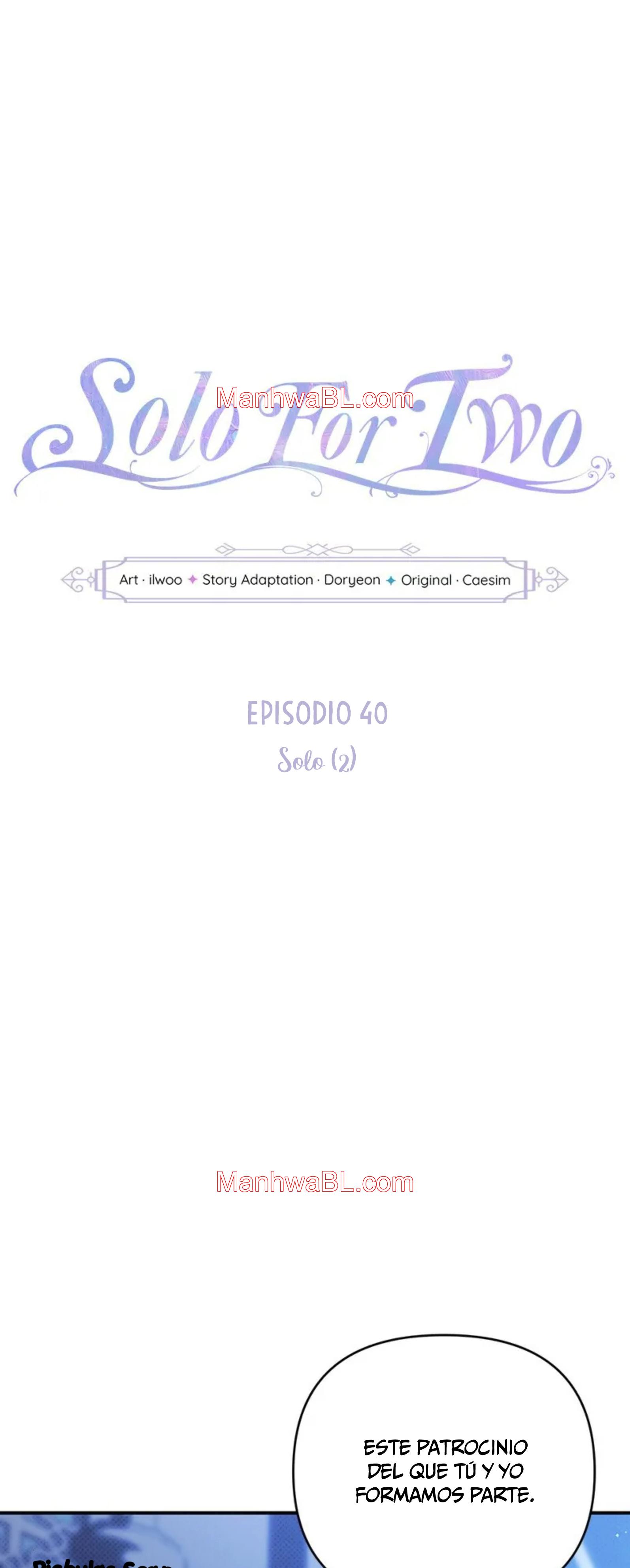 Solo para dos - Capítulo 40 manhwa