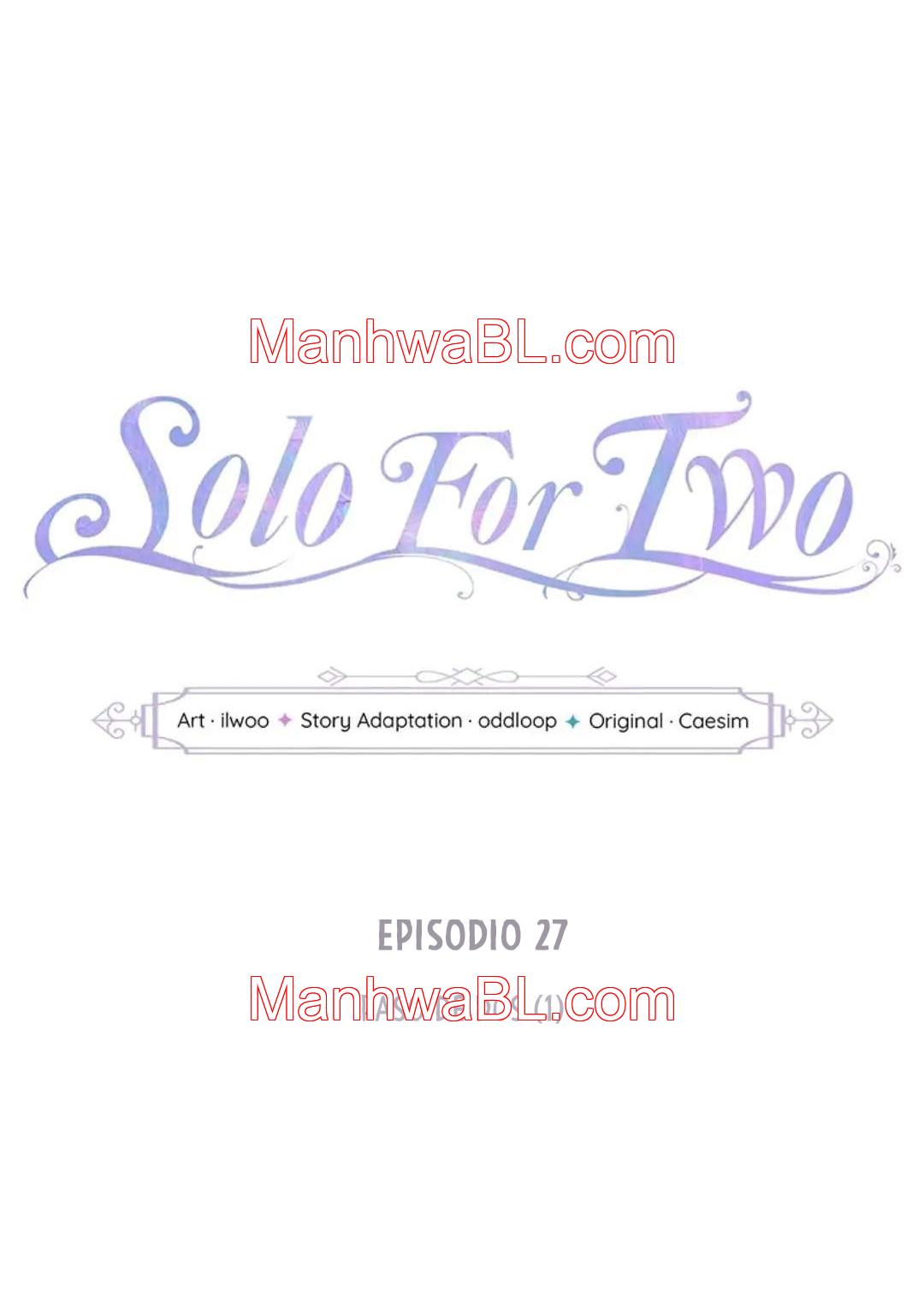 Solo para dos - Capítulo 27 manhwa
