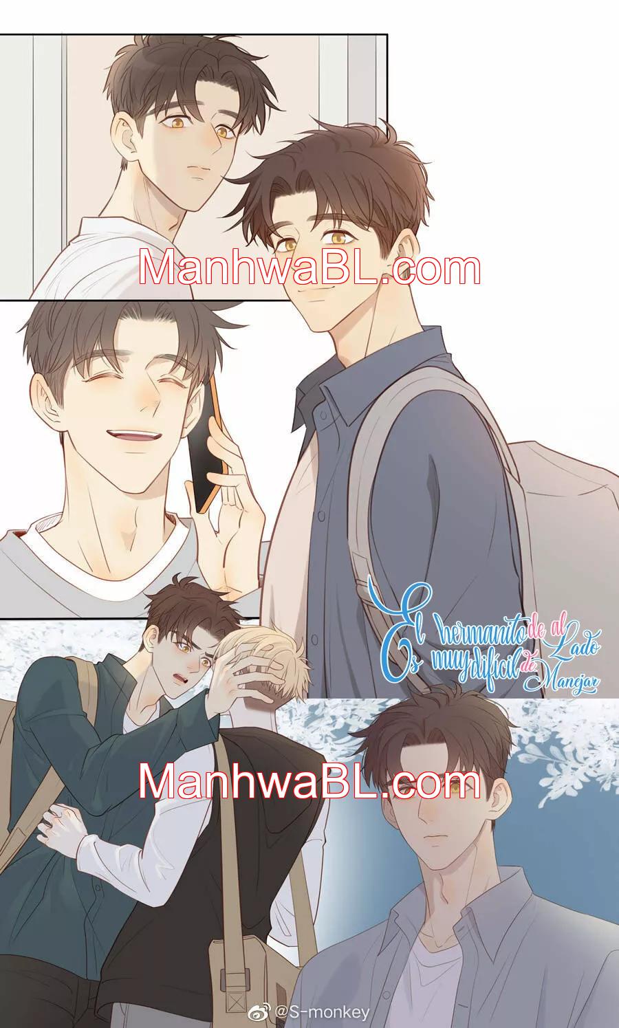 El hermanito de al lado es muy difícil de manejar - Capítulo 55.2 manhwa