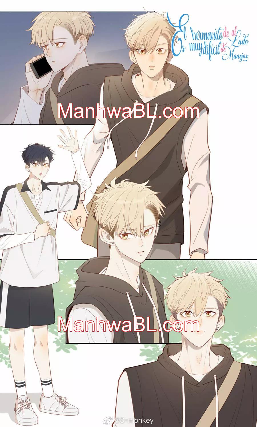 El hermanito de al lado es muy difícil de manejar - Capítulo 55.2 manhwa