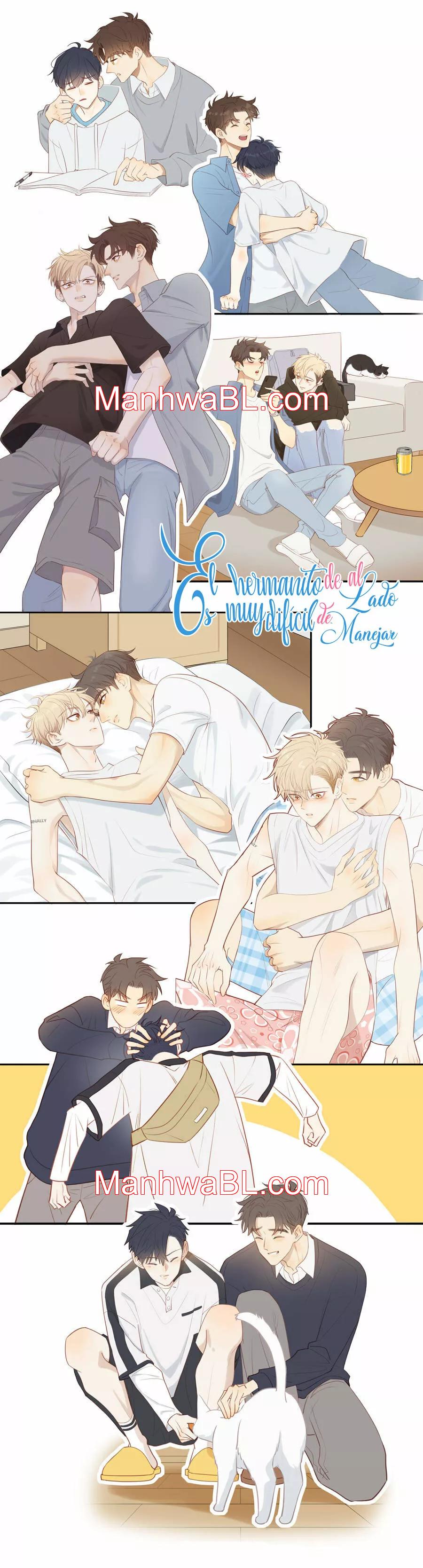 El hermanito de al lado es muy difícil de manejar - Capítulo 55.2 manhwa