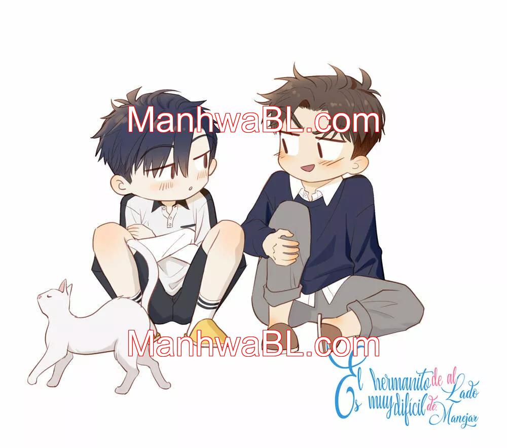 El hermanito de al lado es muy difícil de manejar - Capítulo 55.2 manhwa