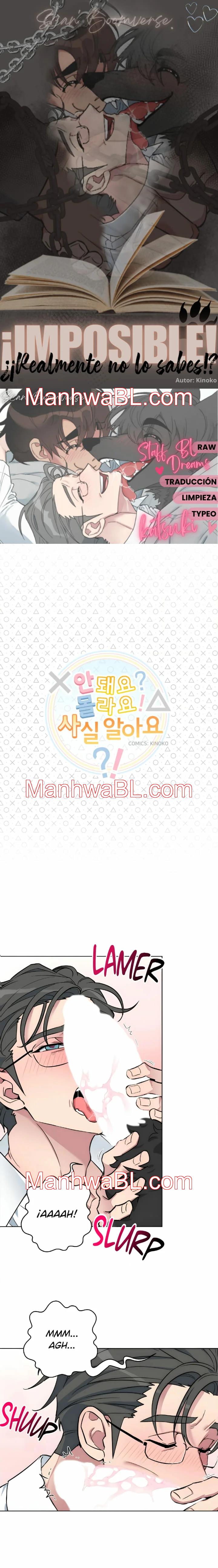 ¡Imposible! ¿¡Realmente no lo sabes!? - Capítulo 34 manhwa
