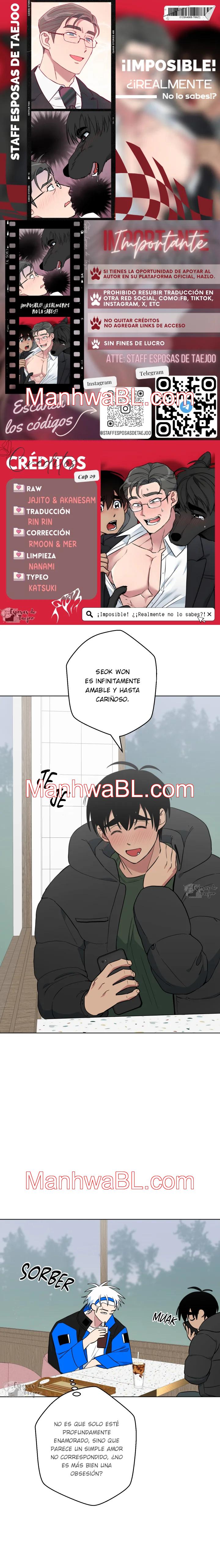 ¡Imposible! ¿¡Realmente no lo sabes!? - Capítulo 29 manhwa