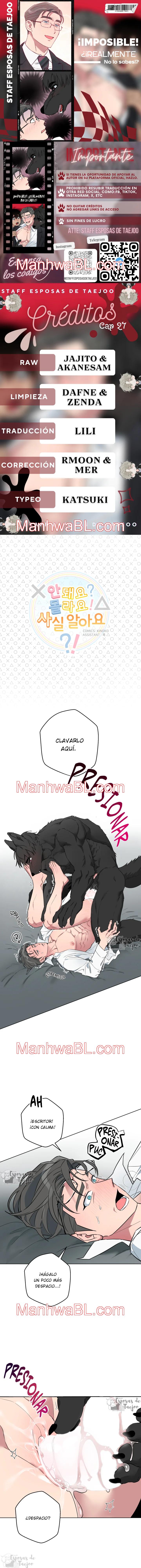 ¡Imposible! ¿¡Realmente no lo sabes!? - Capítulo 27 manhwa