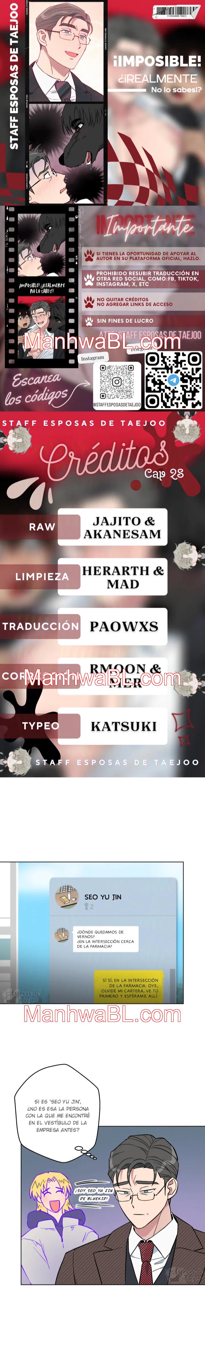 ¡Imposible! ¿¡Realmente no lo sabes!? - Capítulo 28 manhwa