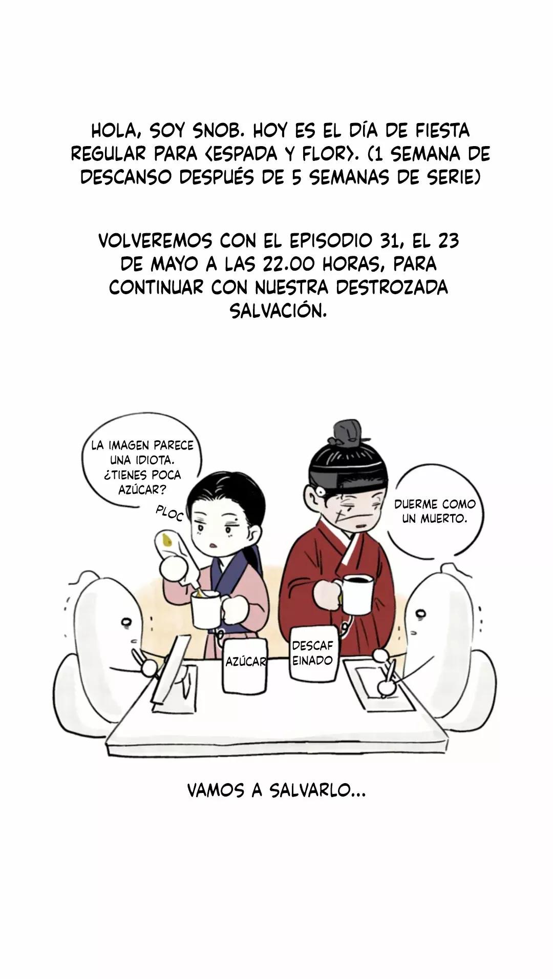 La espada y la flor - Capítulo 30.1 manhwa