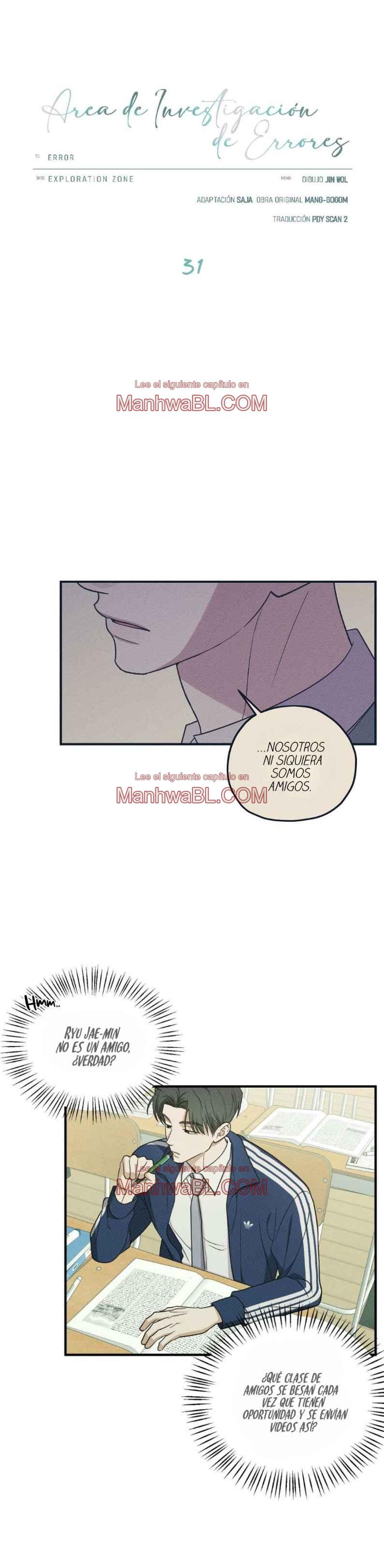 Área de investigación de errores - Capítulo 31 manhwa