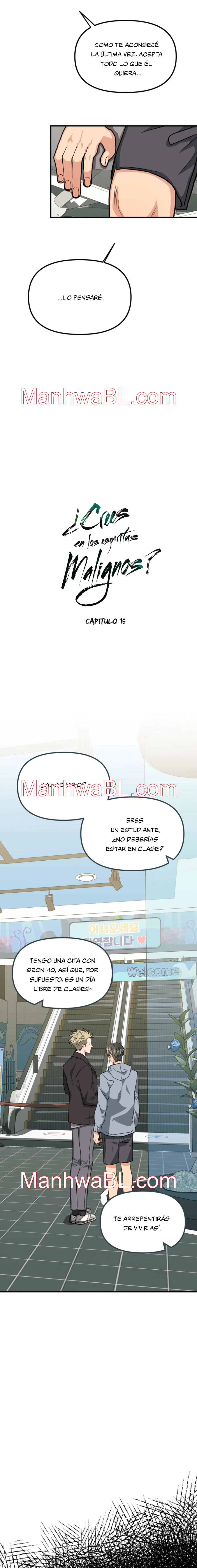 ¿Crees en los espíritus malignos? - Capítulo 16 manhwa