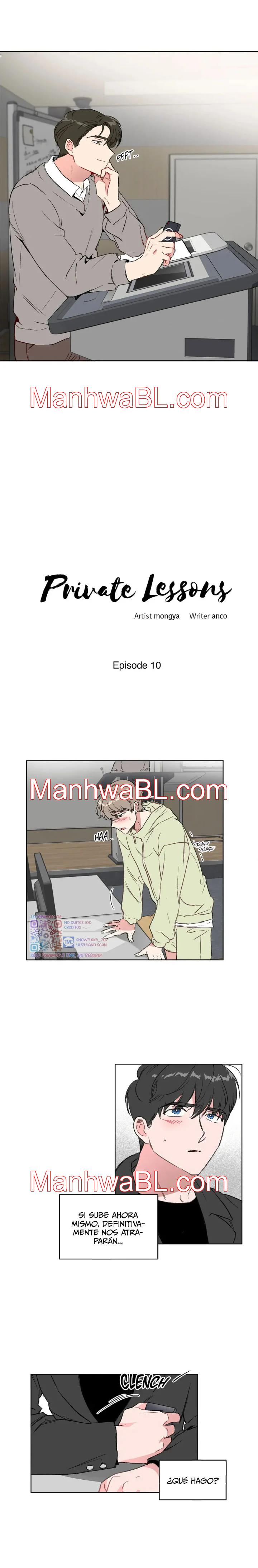 Lecciones Privadas - Capítulo 10 manhwa