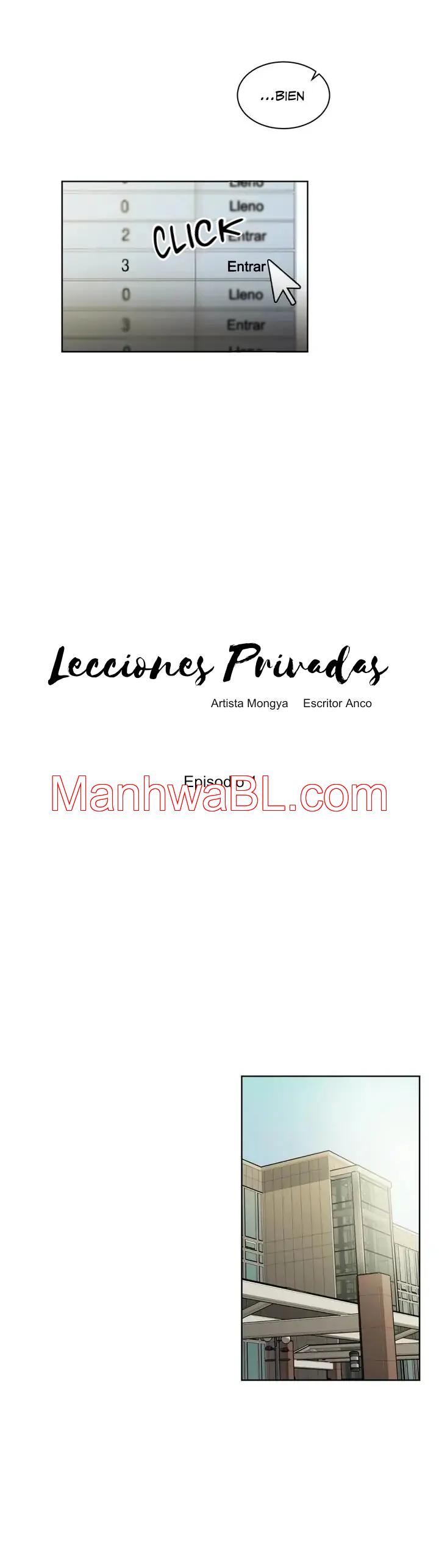 Lecciones Privadas - Capítulo 1 manhwa