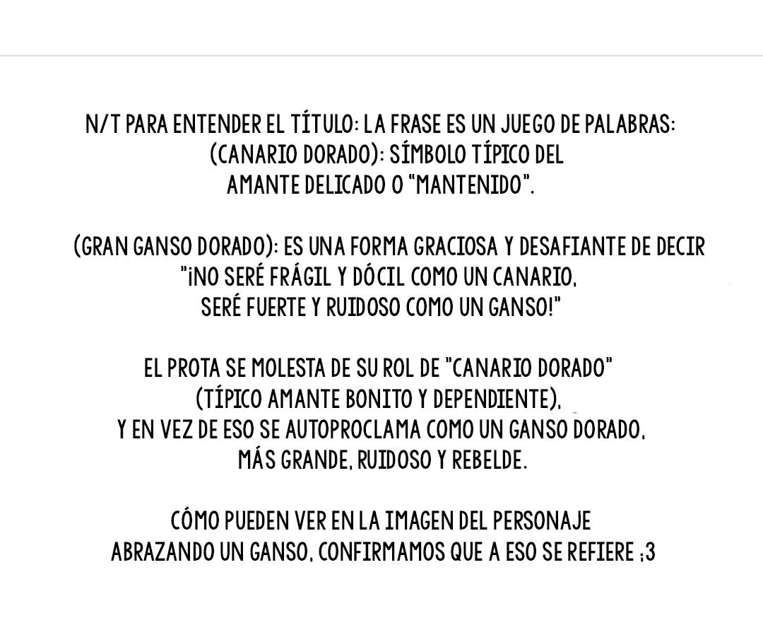 Reencarné en el Gran Ganso Dorado del alfa dominante - Capítulo 0 3 manhwa
