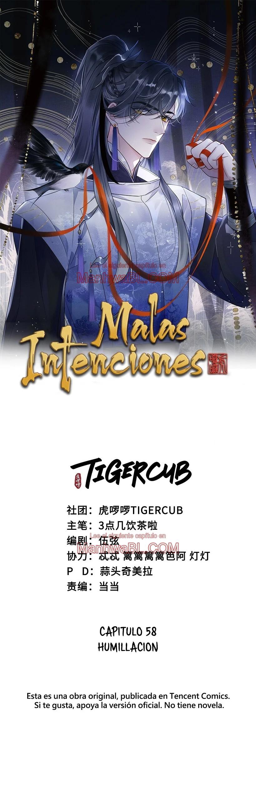 Malas intenciones - Capítulo 58 manhwa