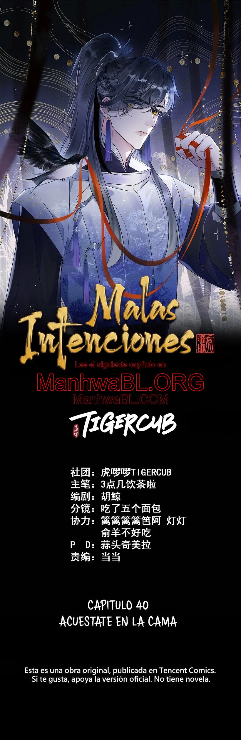 Malas intenciones - Capítulo 40 manhwa