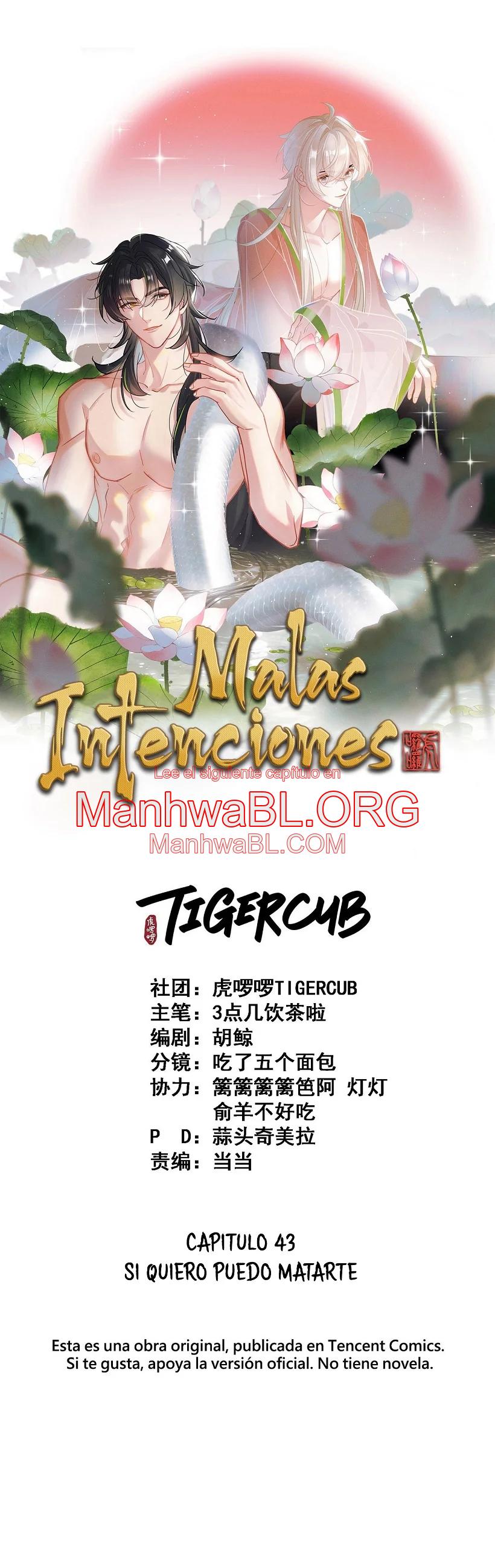 Malas intenciones - Capítulo 43 manhwa