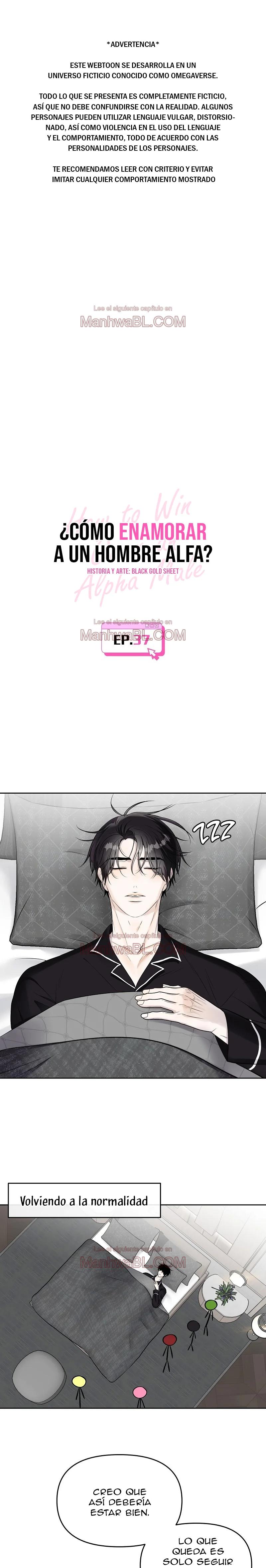 ¿Cómo enamorar a un hombre alfa? - Capítulo 37 manhwa