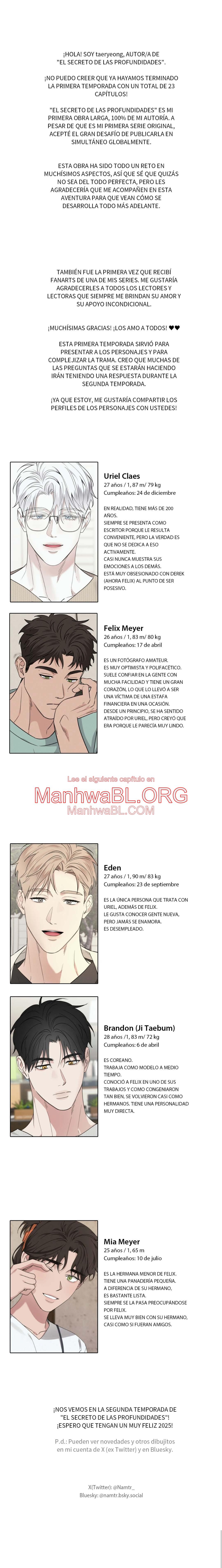El secreto de las profundidades - Capítulo 23.5 manhwa