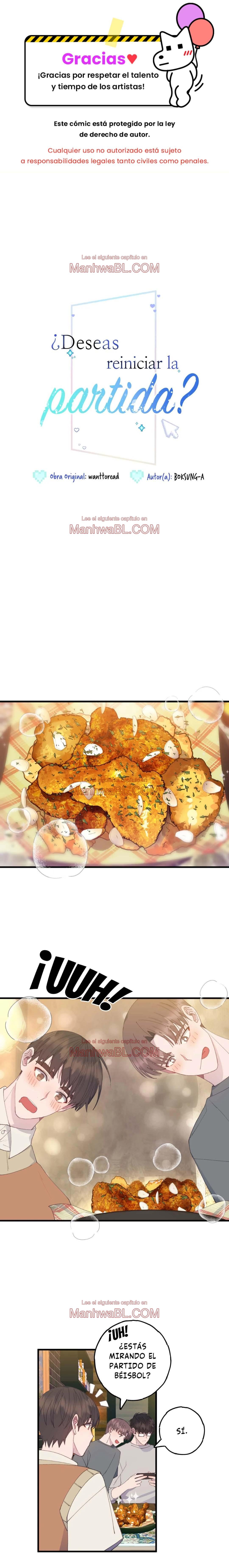 ¿Deseas reiniciar la partida? - Capítulo 11 manhwa