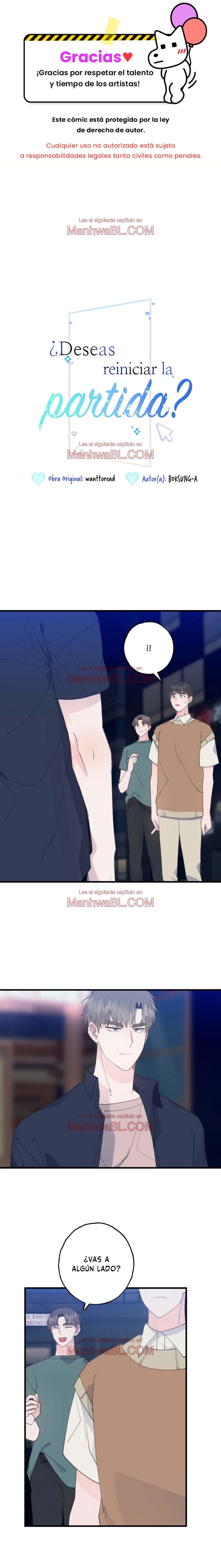 ¿Deseas reiniciar la partida? - Capítulo 12 manhwa