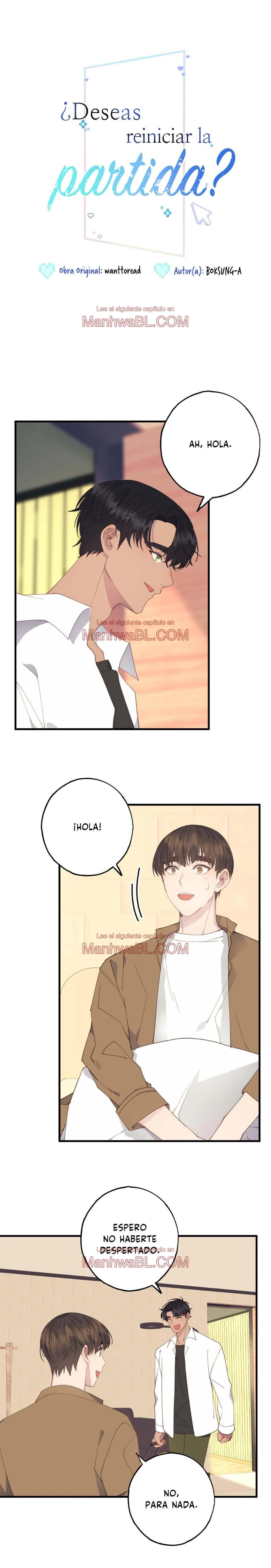 ¿Deseas reiniciar la partida? - Capítulo 22 manhwa