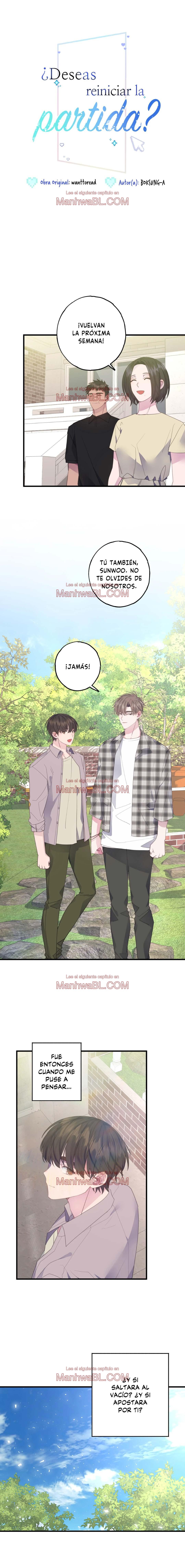 ¿Deseas reiniciar la partida? - Capítulo 58 manhwa