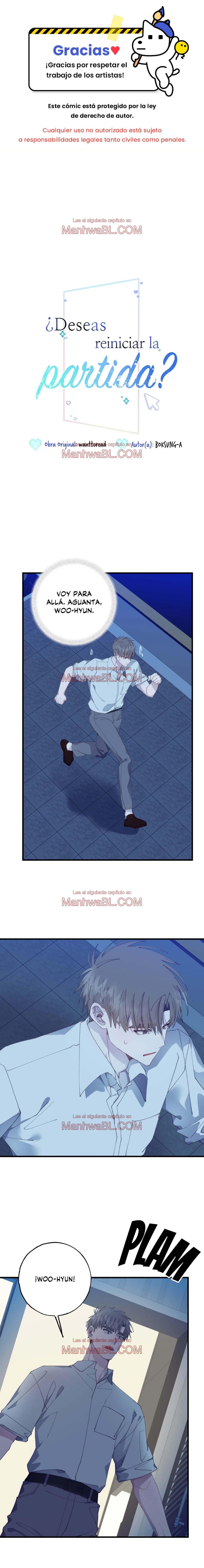¿Deseas reiniciar la partida? - Capítulo 18 manhwa