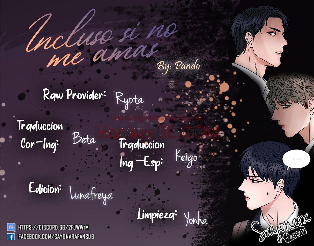 Sin importar el amor - Capítulo 0 manhwa