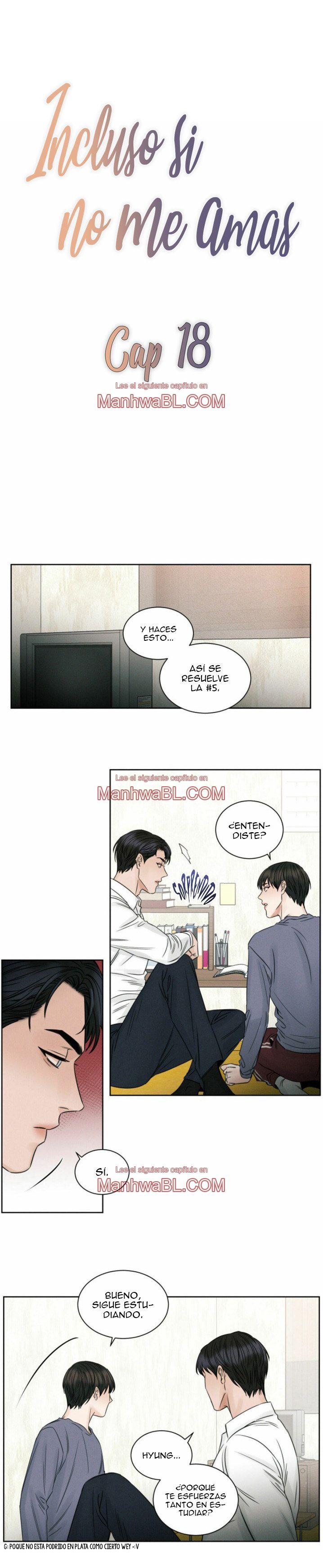 Sin importar el amor - Capítulo 18 manhwa