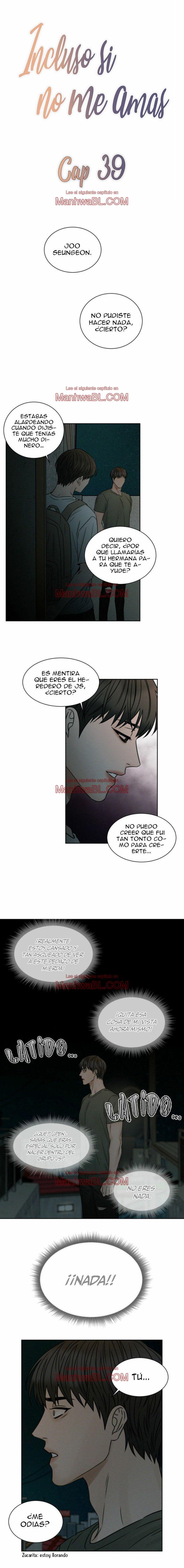 Sin importar el amor - Capítulo 39 manhwa