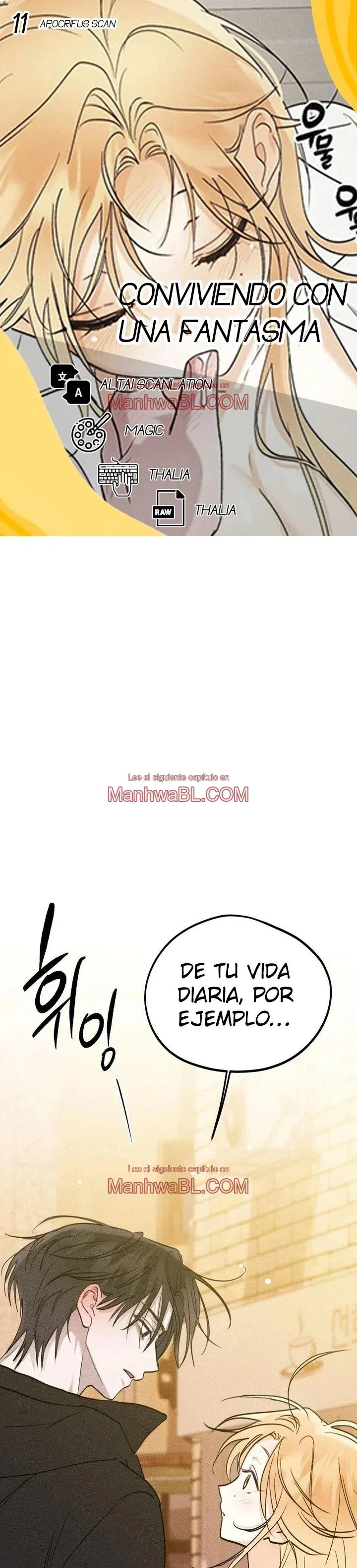 Conviviendo con un fantasma - Capítulo 11 manhwa