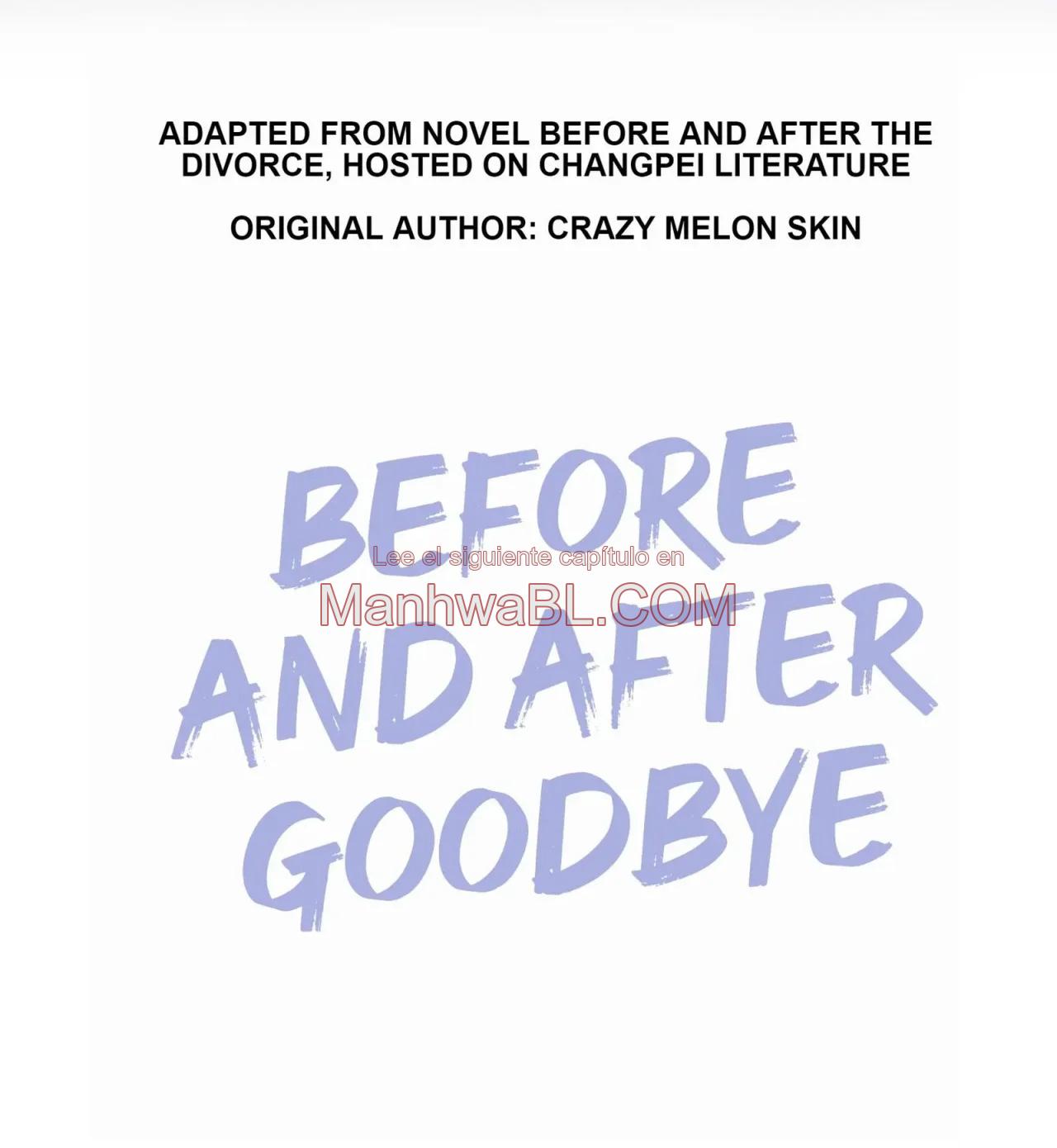 Antes y después del adiós - Capítulo 85 manhwa