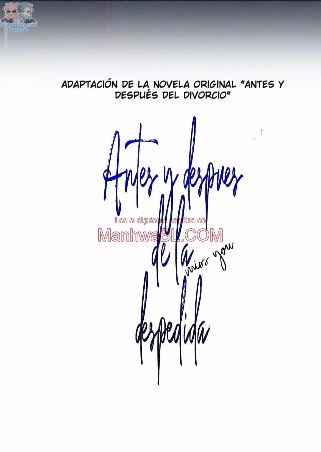 Antes y después del adiós - Capítulo 1 manhwa