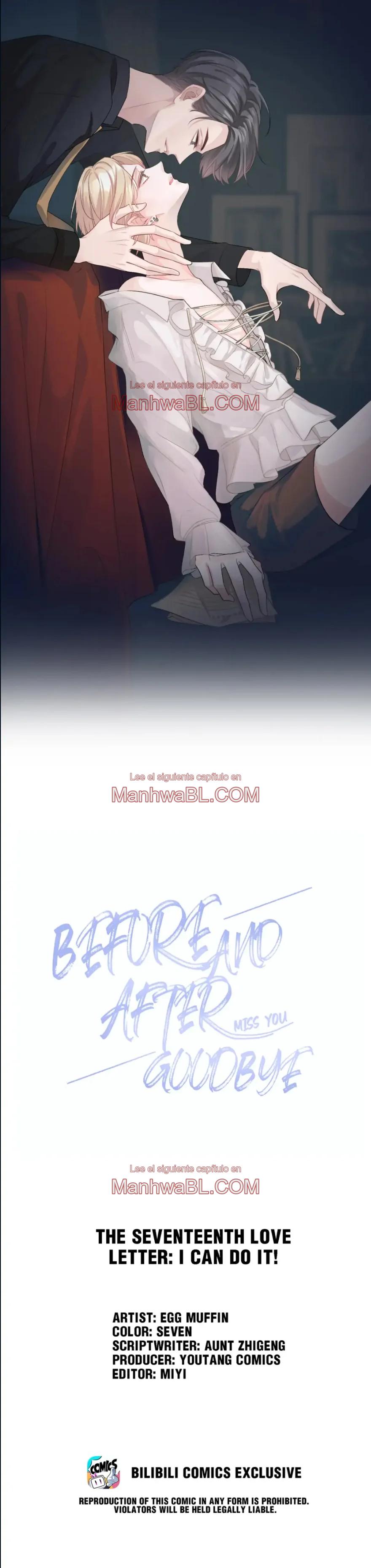 Antes y después del adiós - Capítulo 17 manhwa