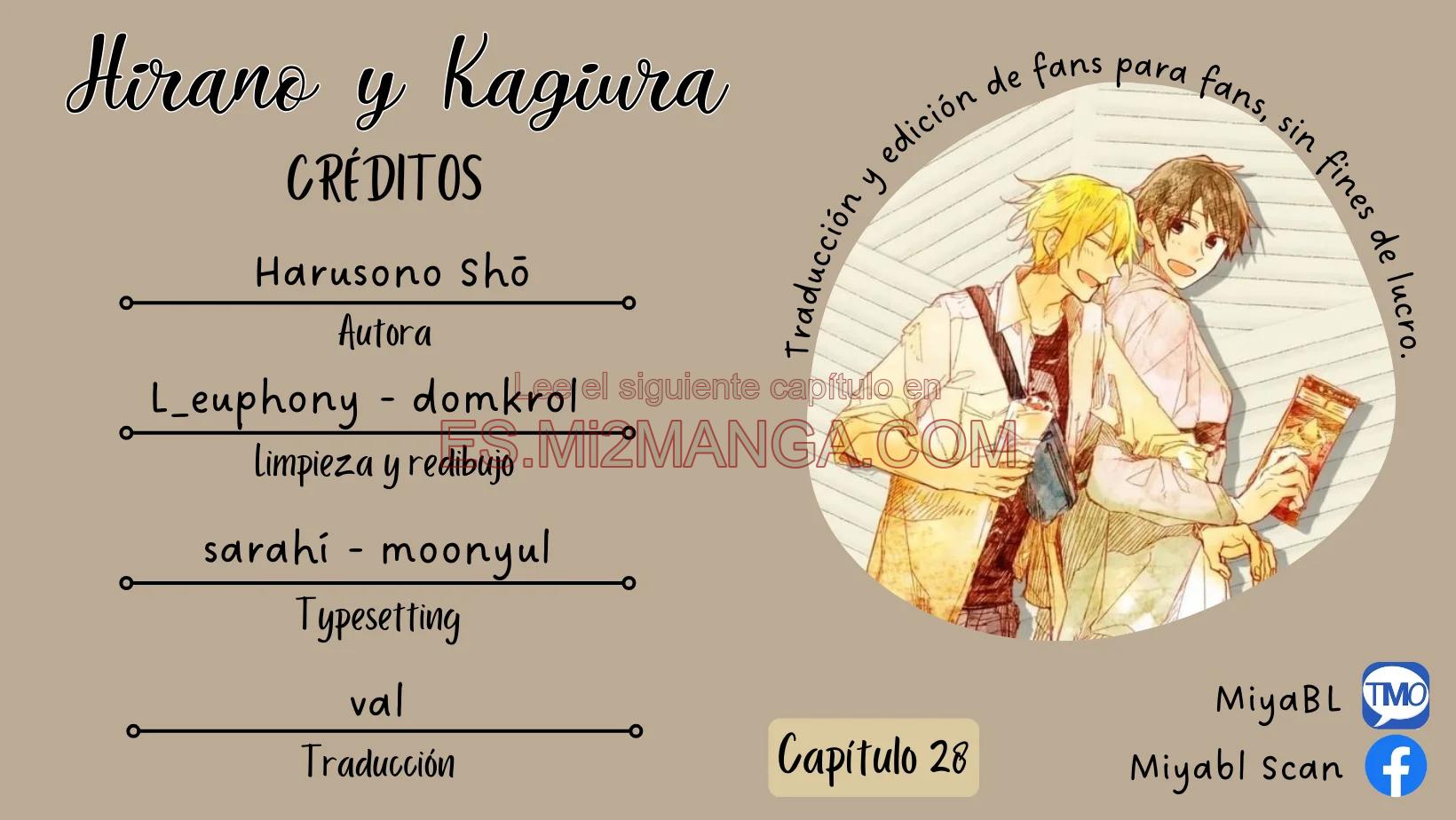 Manhwa BL Español – Leer Yaoi Online Gratis en es.mi2manga.com Hirano y Kagiura - Capítulo 28 manhwa