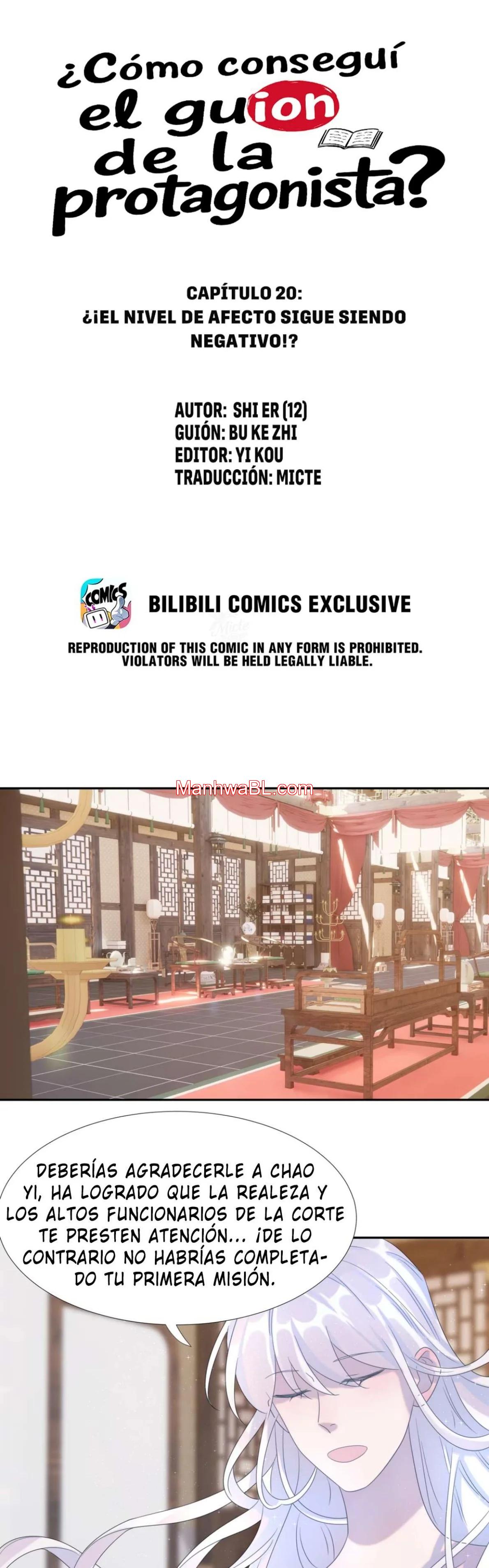Parece que tomé por error el guión de la protagonista - Capítulo 20 manhwa