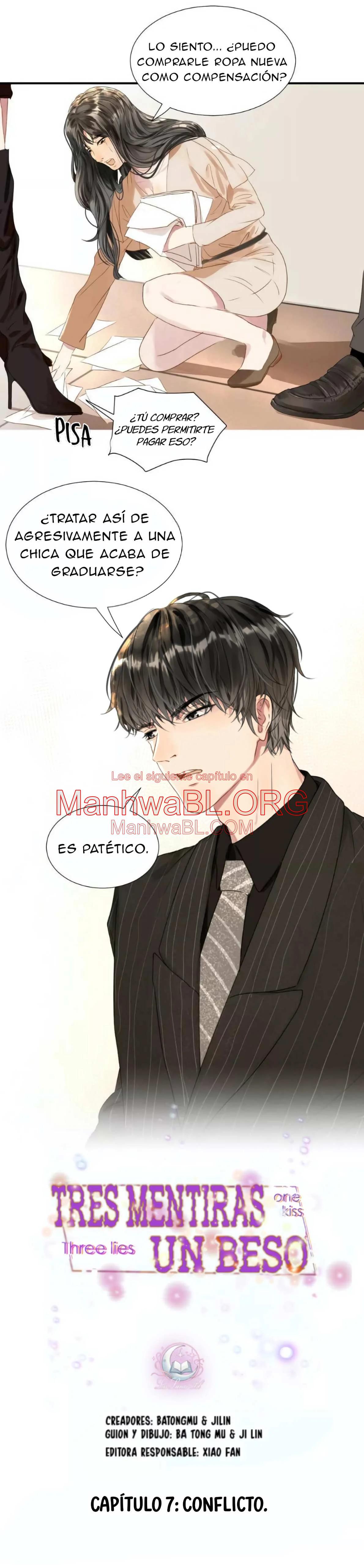 Tres mentiras y un beso - Capítulo 7 manhwa