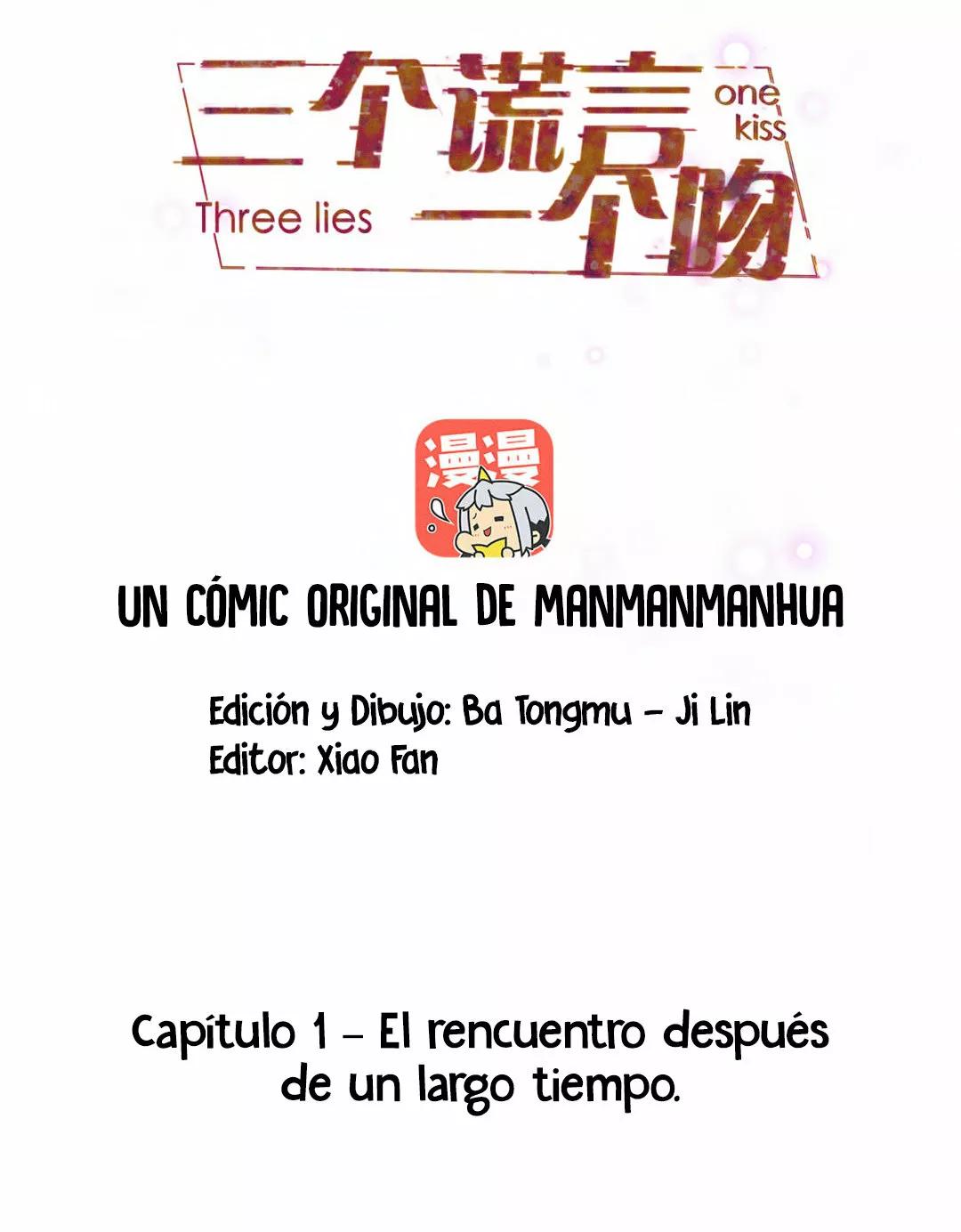 Tres mentiras y un beso - Capítulo 1 manhwa