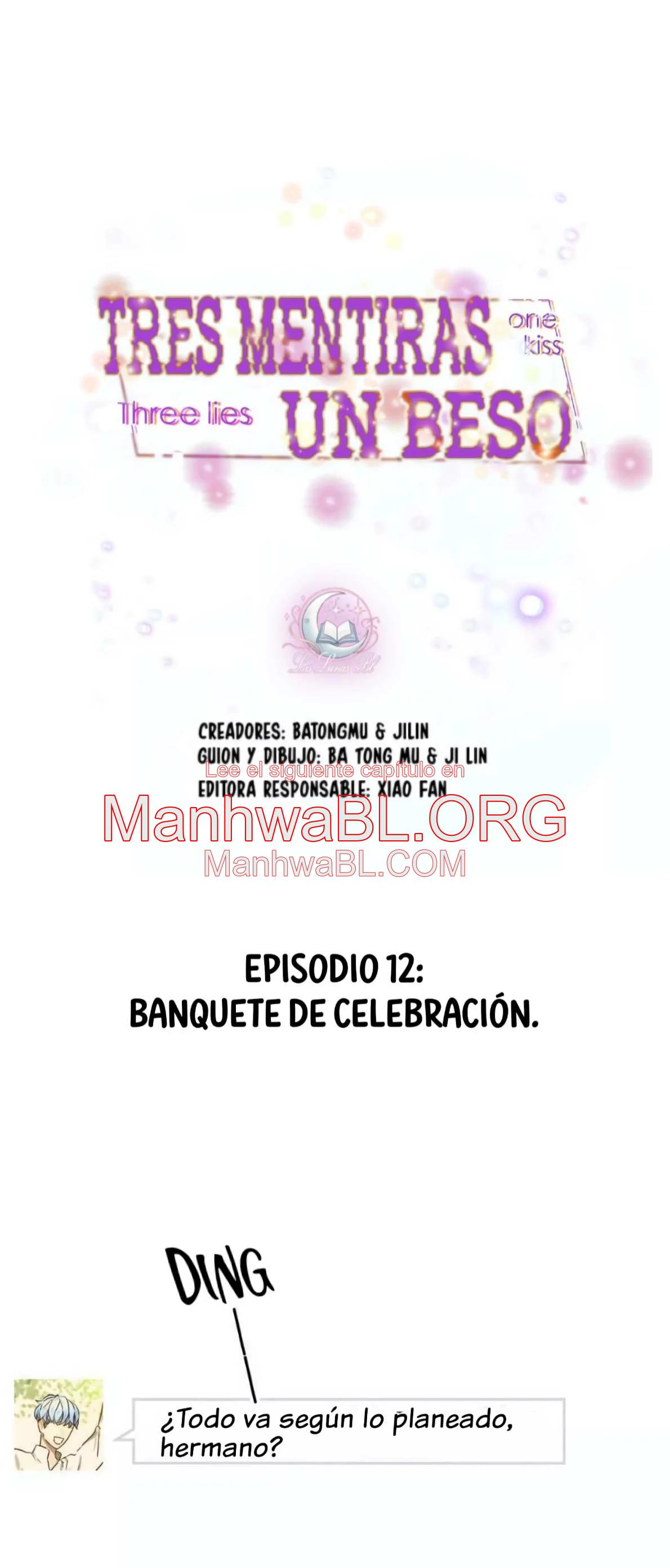 Tres mentiras y un beso - Capítulo 12 manhwa