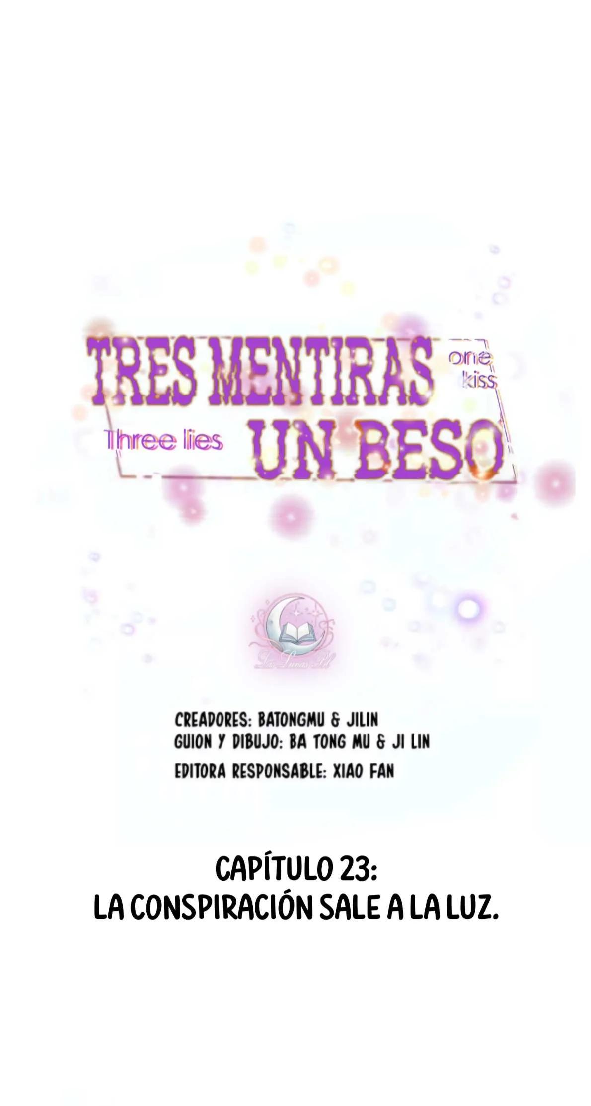 Tres mentiras y un beso - Capítulo 23 manhwa